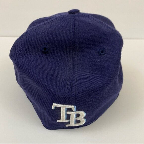 New Era 59Fifty MLB Tampa Bay Rays Genuine Merchandise Baseball Cap Hat Blue - Picture 5 of 10